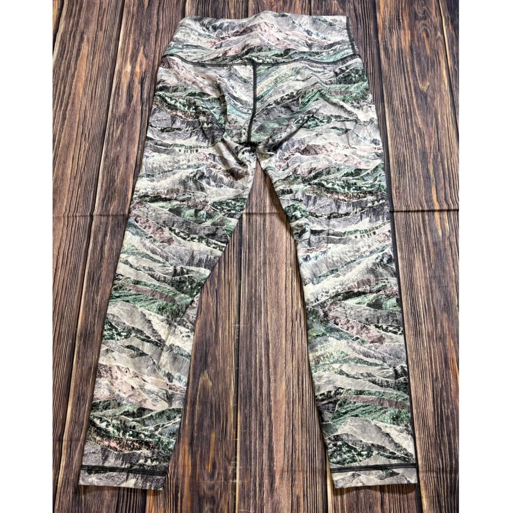 Lululemon Align Leggings Womens Size 8 Mountains cape Print Yoga Running Pants - Picture 3 of 14